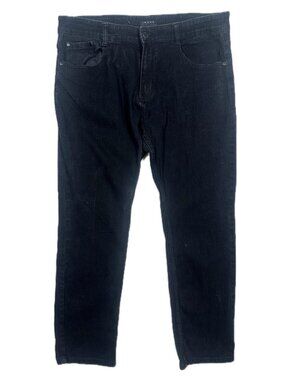 IMAGE Mens Black Denim Jeans Straight Fit Size 34x30 Pants